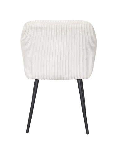 Lot De 2 Fauteuils Côtelé Scott Beige Home Deco Factory