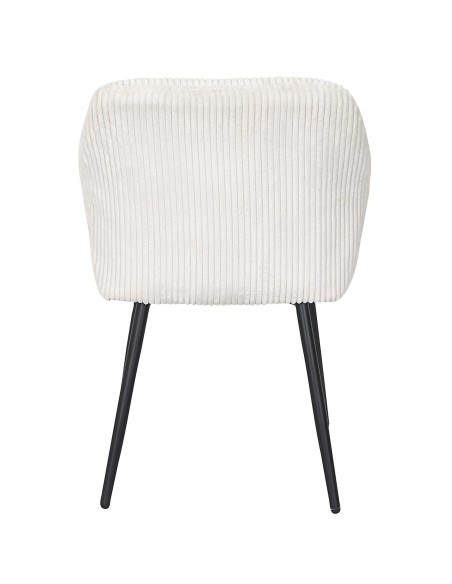 Lot De 2 Fauteuils Côtelé Scott Beige Home Deco Factory