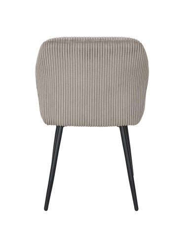 Lot De 2 Fauteuils Côtelé Scott Taupe Home Deco Factory