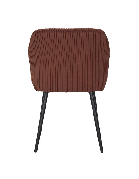 Lot De 2 Fauteuils Côtelé Scott Terracotta Home Deco Factory