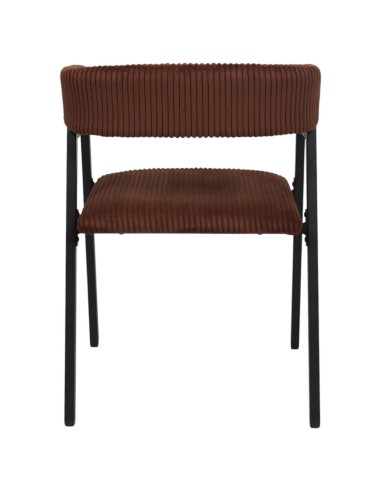 Lot De 2 Fauteuils Design Côtelé Scott Terracotta Home Deco Factory