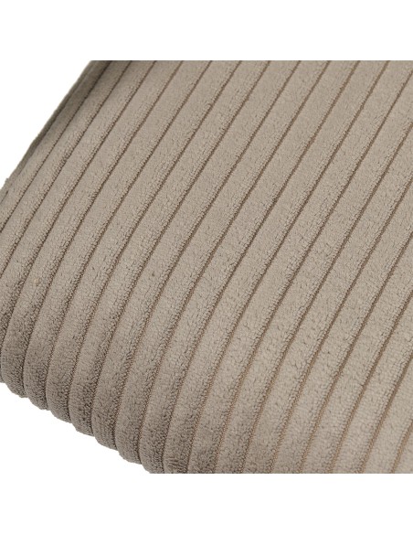 Lot De 2 Fauteuils Design Côtelé Scott Taupe Home Deco Factory