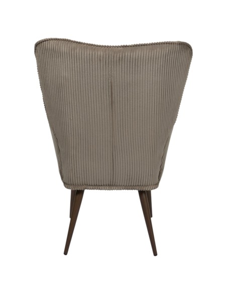 Fauteuil De Salon Patchwork Côtelé Scott Multicolore Home Deco Factory