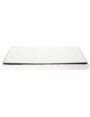 Coffre Banc Pliable Côtelé Scott Beige Home Deco Factory