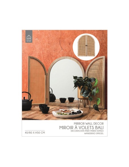 Miroir À Volets Bali Naturel Home Deco Factory