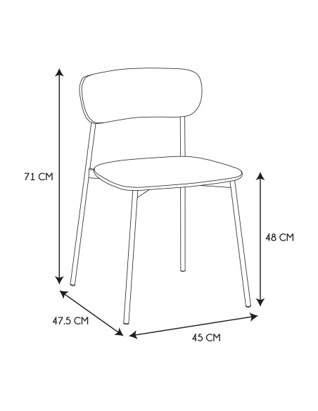 Lot De 4 Chaises Bouclette Loki Blanc Home Deco Factory