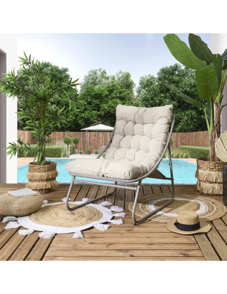 Fauteuil De Jardin Dolce Vita Beige Home Deco Factory