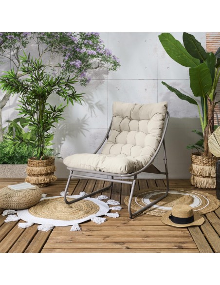 Fauteuil De Jardin Dolce Vita Beige Home Deco Factory
