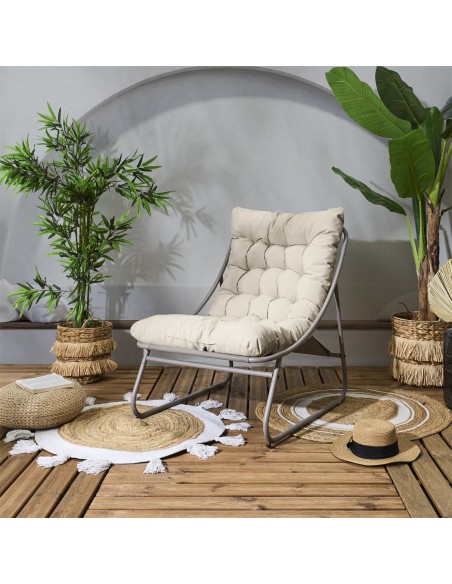 Fauteuil De Jardin Dolce Vita Beige Home Deco Factory