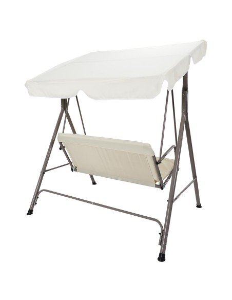 Balancelle De Jardin Soria Beige 140 Cm Home Deco Factory