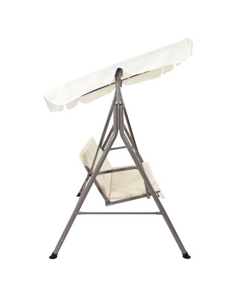 Balancelle De Jardin Soria Beige 140 Cm Home Deco Factory