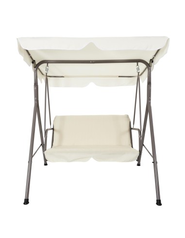 Balancelle De Jardin Soria Beige 140 Cm Home Deco Factory