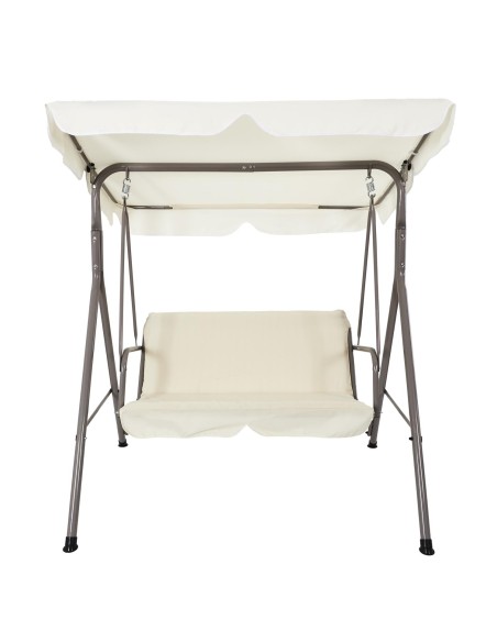 Balancelle De Jardin Soria Beige 140 Cm Home Deco Factory