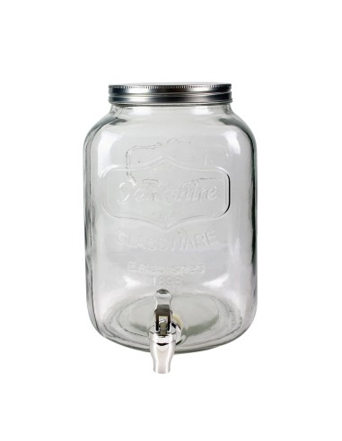 Distributeur De Boisson Avec Robinet En Verre 8l Home Deco Factory