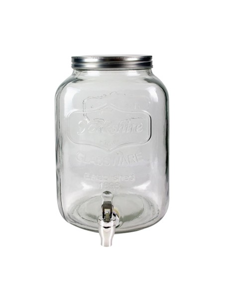 Distributeur De Boisson Avec Robinet En Verre 8l Home Deco Factory
