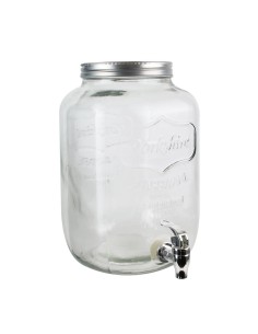 Distributeur De Boisson Avec Robinet En Verre 8l Home Deco Factory