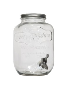 Distributeur De Boisson Avec Robinet En Verre 4l Home Deco Factory