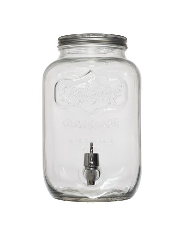 Distributeur De Boisson Avec Robinet En Verre 4l Home Deco Factory