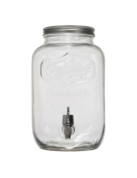 Distributeur De Boisson Avec Robinet En Verre 4l Home Deco Factory