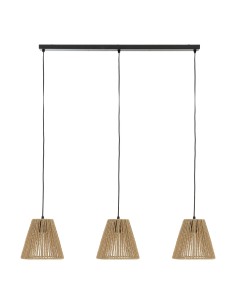 Suspension 3 Lampes Giada D20 Beige Atmosphera