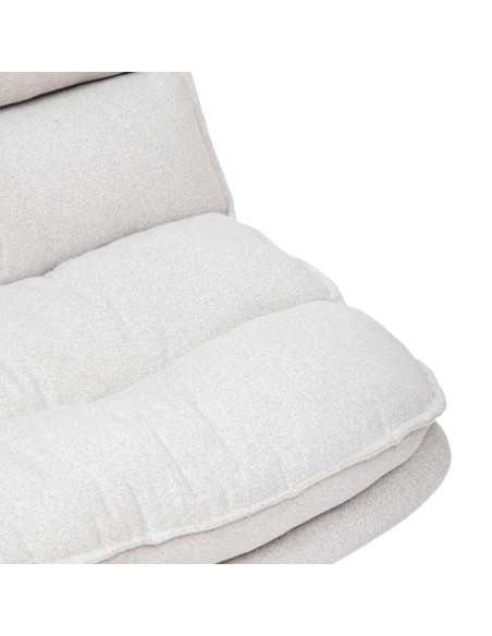 Fauteuil Pivotant Harper Lin Blanc Atmosphera