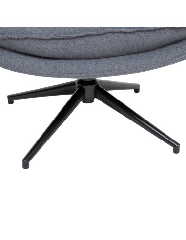 Fauteuil Pivotant Harper Gris Atmosphera