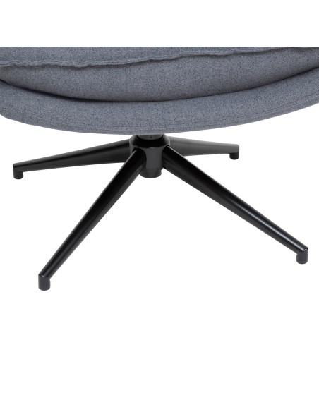 Fauteuil Pivotant Harper Gris Atmosphera