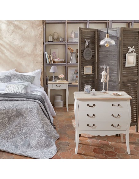 Lot De 2 Paravents En Bois 170x120 Camila Gris Atmosphera