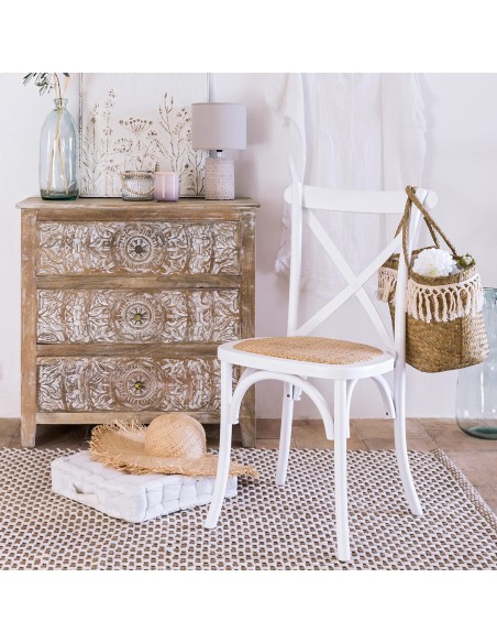 Chaise De Table Bistrot Isak Blanc Atmosphera