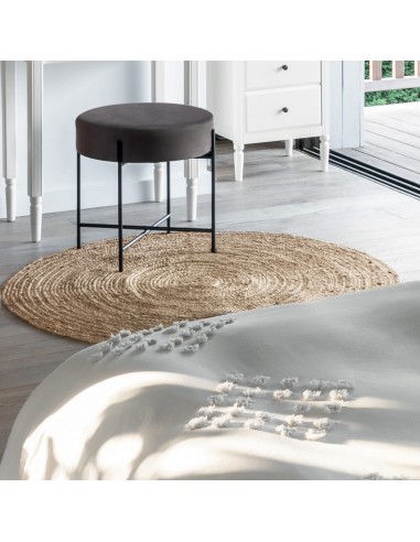 Tapis Rond D120 En Jute Naturel Atmosphera