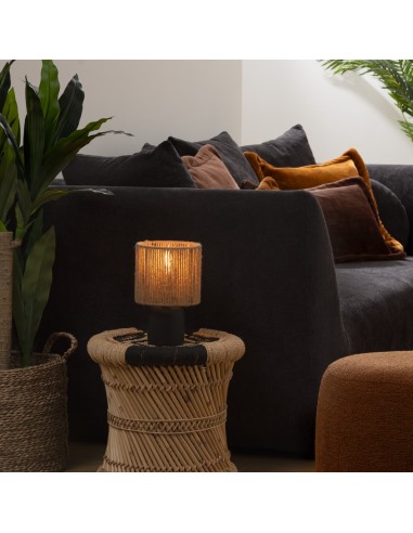 Lampe Cylindre Koby H24 Noire Atmosphera