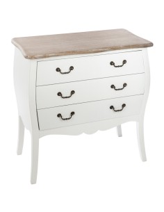 Commode 3 Tiroirs Chrysa Blanche Atmosphera
