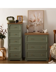 Commode 3 Tiroirs Mohéa Vert Céladon Atmosphera 2