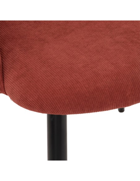 Fauteuil Céleste En Velours Terracotta Atmosphera