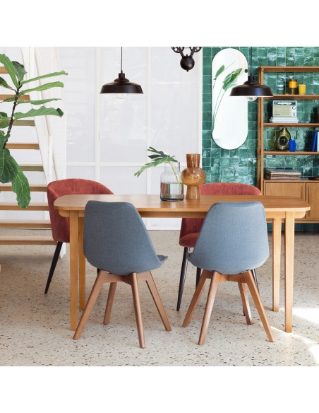 Fauteuil Céleste En Velours Terracotta Atmosphera