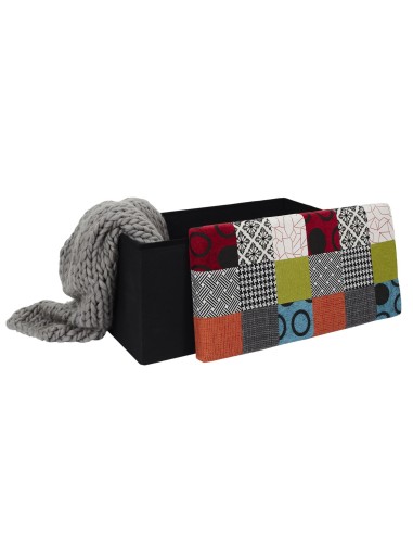 Coffre Banc Pliable Patchwork Home Deco Factory