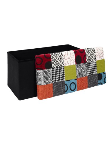 Coffre Banc Pliable Patchwork Home Deco Factory