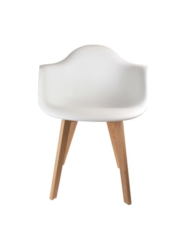 Lot De 2 Fauteuils Scandinave Blanc Home Deco Factory