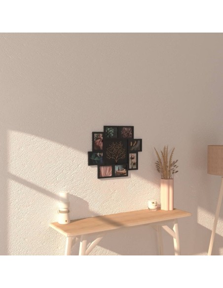 Pêle-mêle David 8 photos plastique Noir Atmosphera