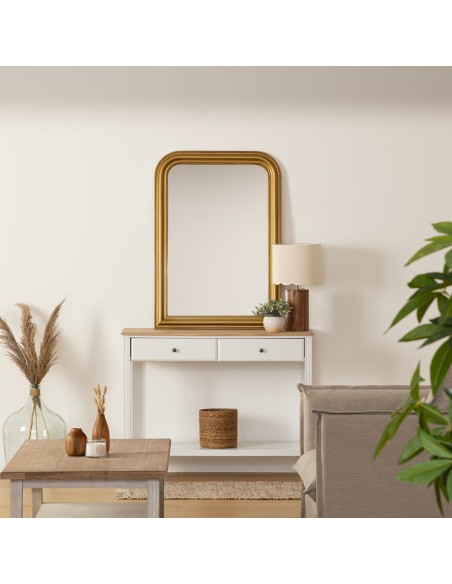 Miroir Avec Moulures Adele 103x74 Beige Atmosphera