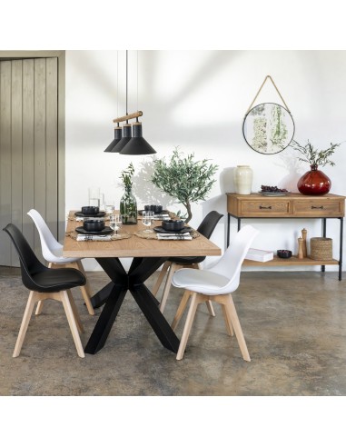 Console 2 tiroirs Danik Marron Atmosphera