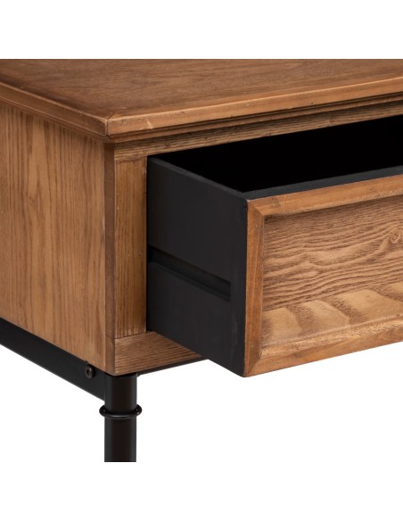 Console 2 tiroirs Danik Marron Atmosphera