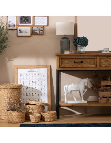 Console 2 tiroirs Danik Marron Atmosphera