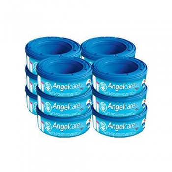 Méga Pack de 12 recharges pour poubelle à couche Angelcare 