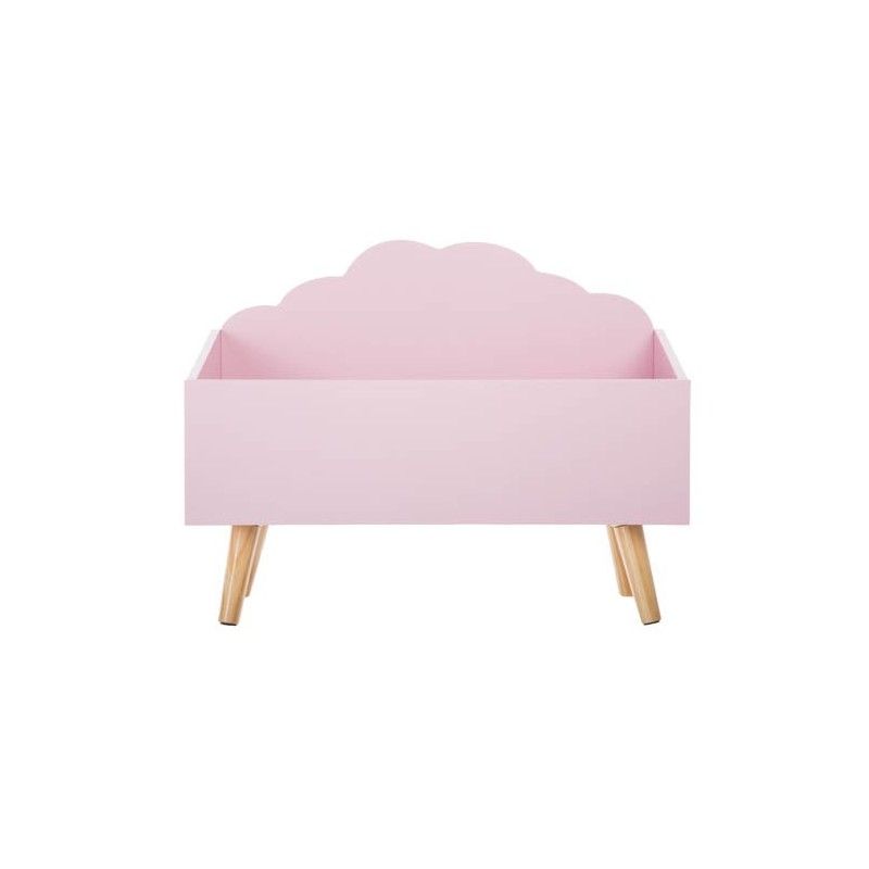 Coffre À Jouets En Bois Forme Nuage Rose Atmosphera For Kids