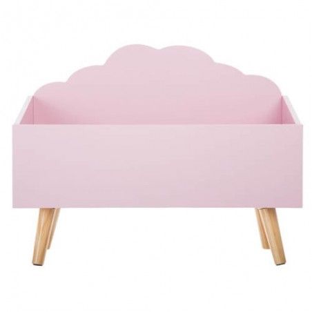 Coffre À Jouets En Bois Forme Nuage Rose Atmosphera For Kids
