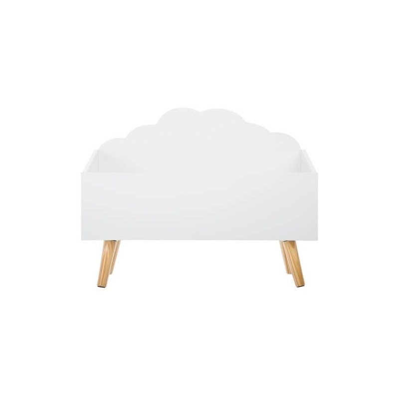Coffre À Jouets En Bois Forme Nuage Blanc Atmosphera For Kids
