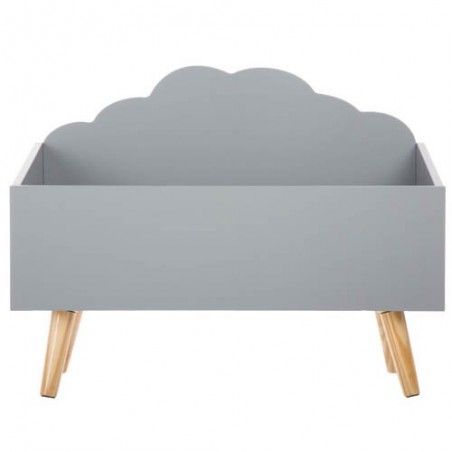 Coffre À Jouets En Bois Forme Nuage Gris Atmosphera For Kids