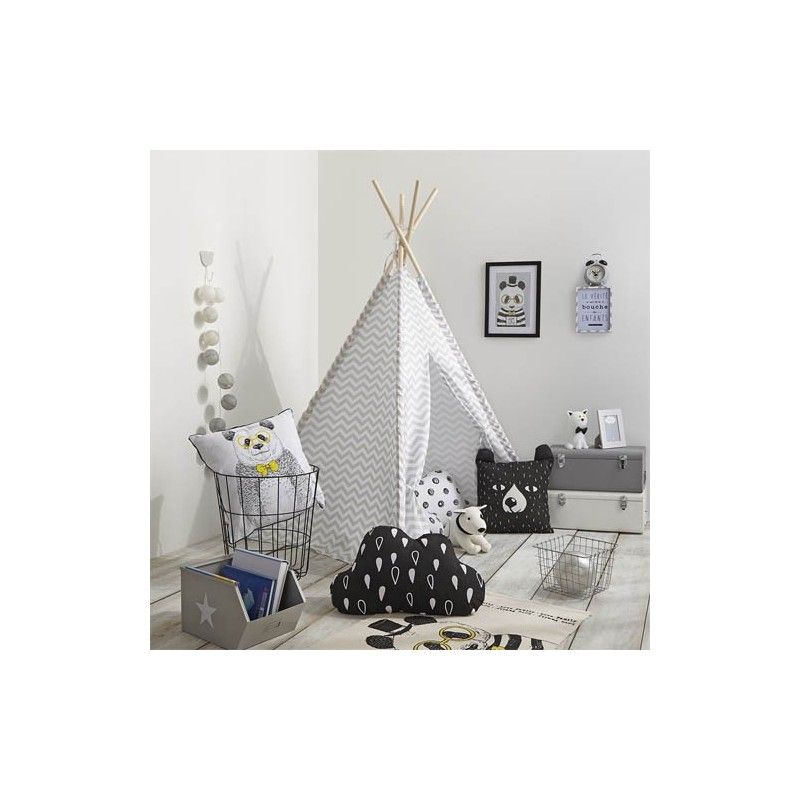 Tipi Déco Enfant 160cm Gris Atmosphera for kids