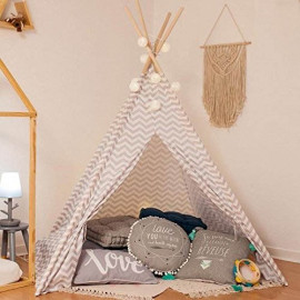 Tipi Déco Enfant 160cm Gris Atmosphera for kids 2